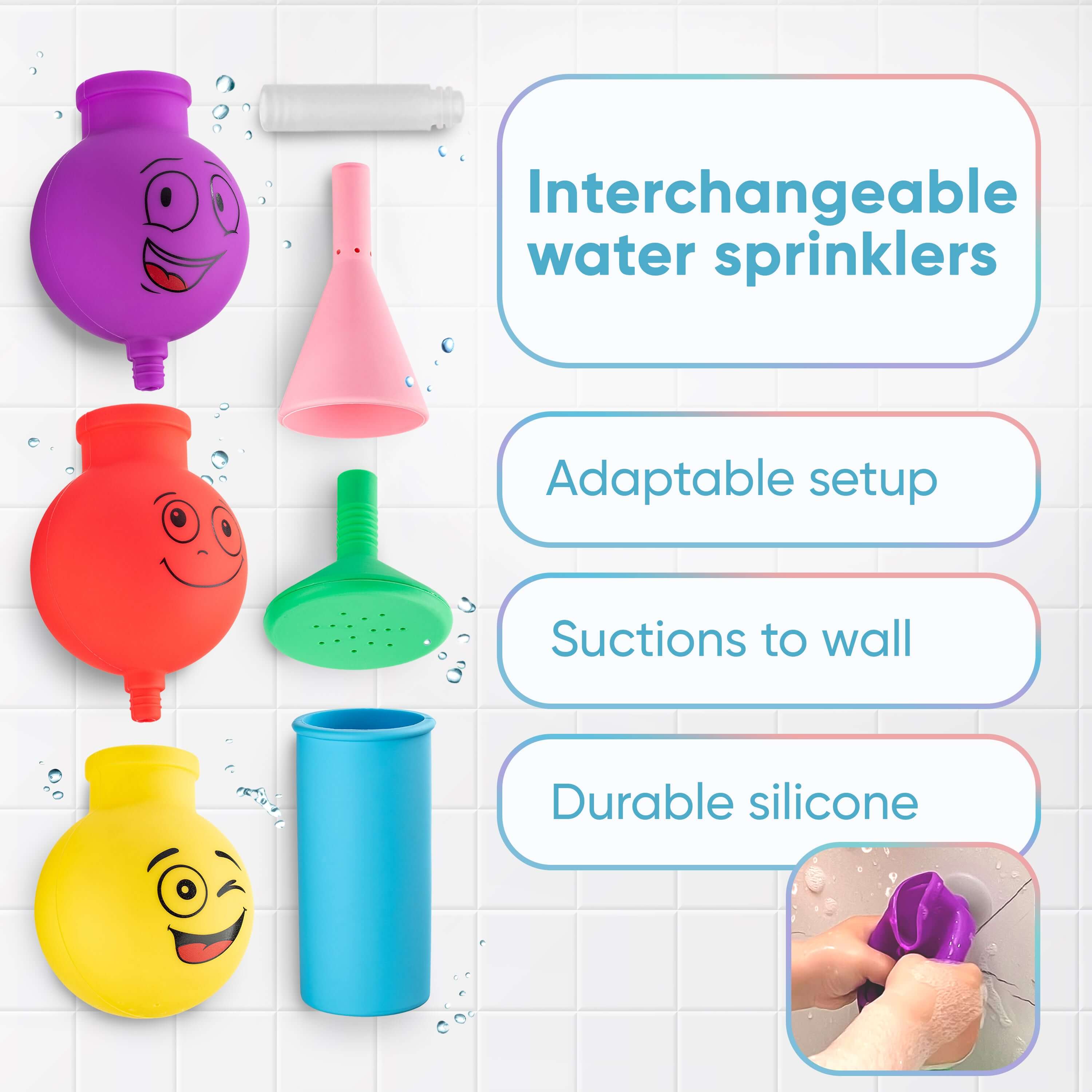 Unique Water Sprinkling Silicone Bath Toy